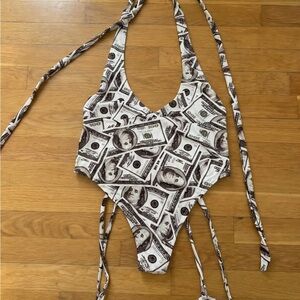 Money One Piece Swim Suit